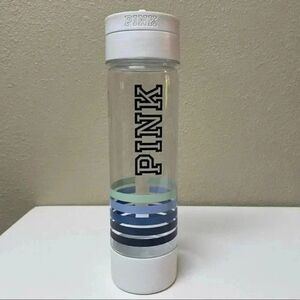 Victoria's Secret Pink Campus Water Bottle Striped Workout Bicycle